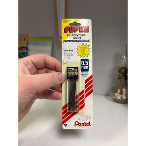 Pentel Super Hi-Polymer Lead‎ 0.5mm HB Fine Precise Lines Strongest USA Made vtg